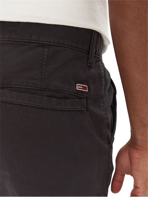 Pantalone nero in cotone Tommy Jeans | DM0DM20281BDS